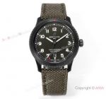 BLS Swiss Made Breitling Aviator 8 eta2824 Watch Blacksteel Military Green Nato Strap